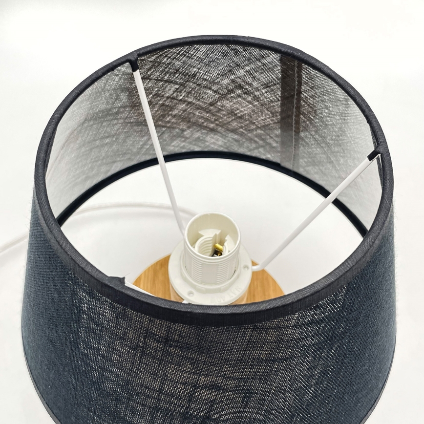 Brilagi - LED Candeeiro de mesa ANTHONY 1xE14/40W/230V carvalho/preto