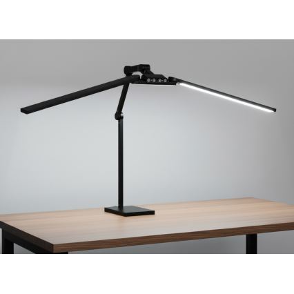 Brilagi - Lâmpada de mesa tátil regulável VARIO LED/24W/230V 3000-6500K CRI 92 preta