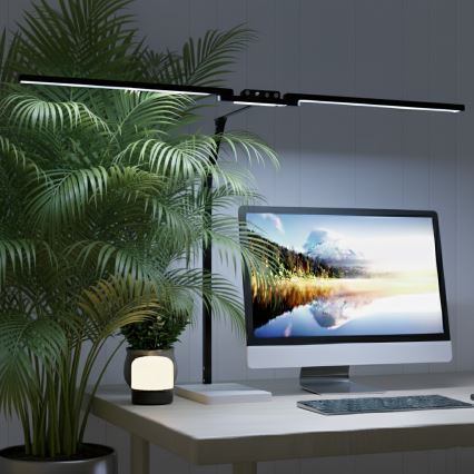 Brilagi - Lâmpada de mesa tátil regulável VARIO LED/24W/230V 3000-6500K CRI 92 preta