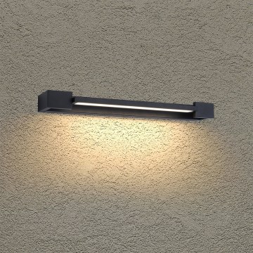 BRILAGI - LED Candeeiro de parede exterior AQUA LINE LED/12W/230V 45 cm IP44 preto CRI 90