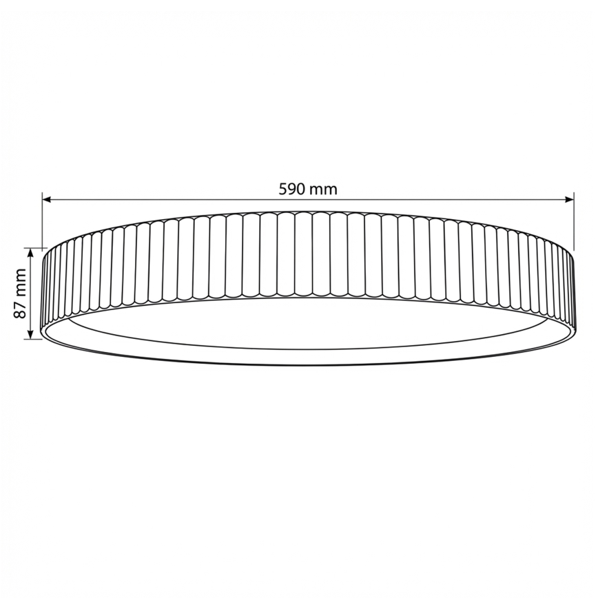 Brilagi - Candeeiro de teto LED dimerizável LUCIA LED/60W/230V 3000-6500K diâmetro 59 cm verde + controlo remoto