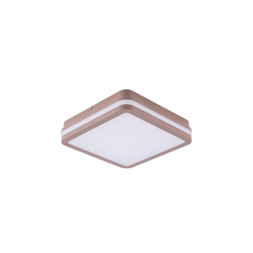 Brilagi - Candeeiro de teto LED para exterior BENE LED/18W/230V 21,5x21,5 cm castanho IP54