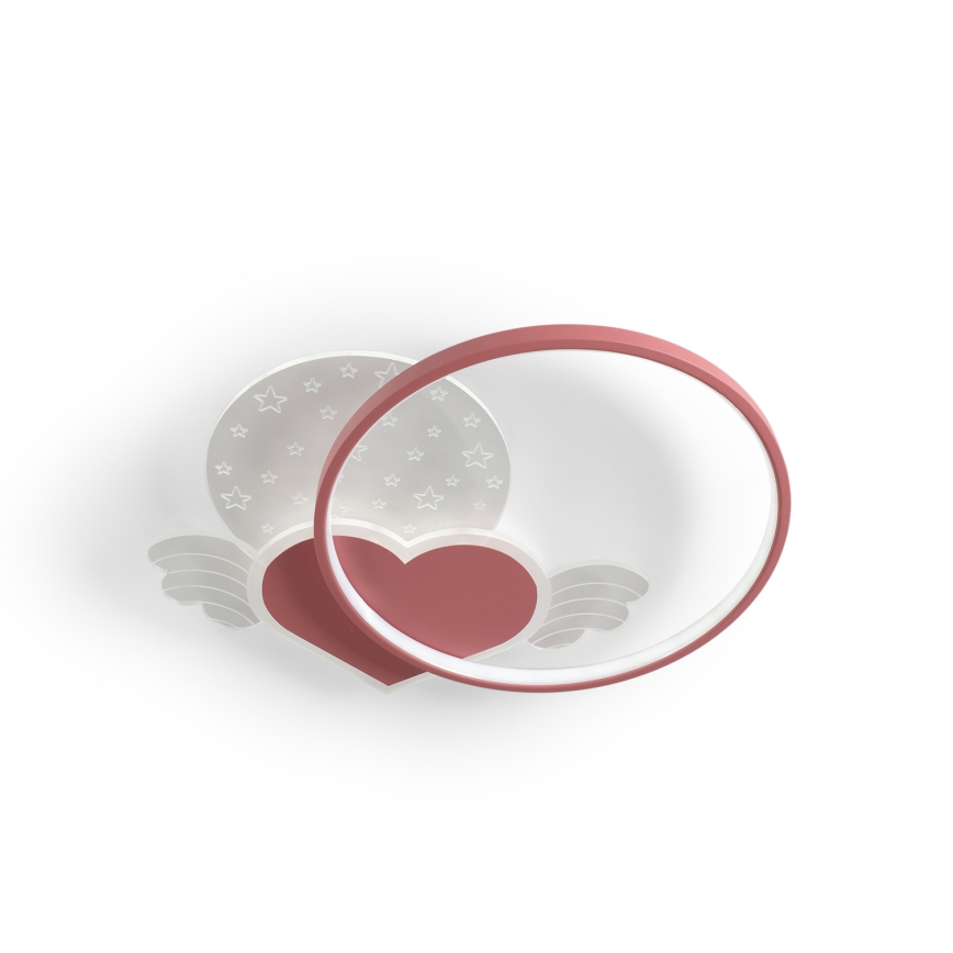 Brilagi - LED Candeeiro de tecto infantil LOVE LED/48W/230V 3000/4500/6000K rosa