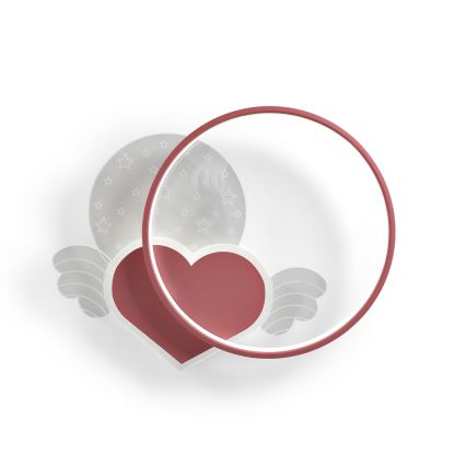Brilagi - LED Candeeiro de tecto infantil LOVE LED/48W/230V 3000/4500/6000K rosa