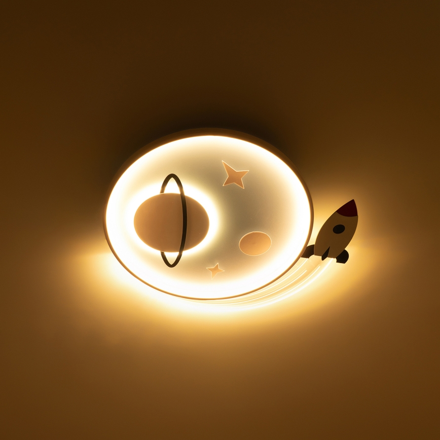 Brilagi - Candeeiro de teto LED infantil STARSHIP LED/64W/230V 3000/4500/6000K azul