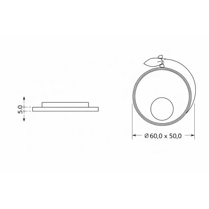 Brilagi - Candeeiro de teto LED infantil STARSHIP LED/64W/230V 3000/4500/6000K azul