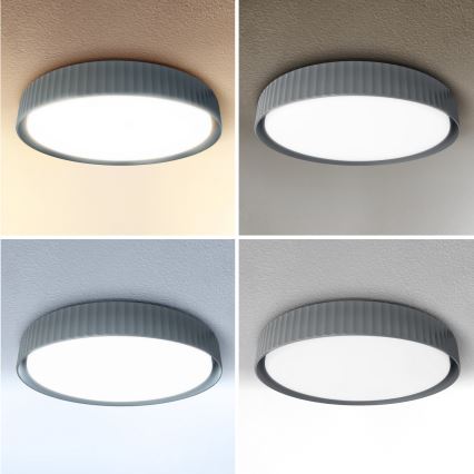 Brilagi - Luminária de tecto LED dimerizável LUCIA LED/60W/230V 3000-6500K diâmetro 59 cm cinzenta + controlo remoto