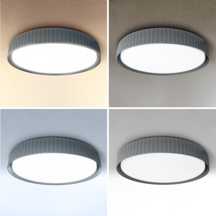 Brilagi - Luminária de tecto LED dimerizável LUCIA LED/60W/230V 3000-6500K diâmetro 59 cm cinzenta + controlo remoto