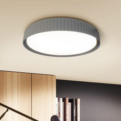 Brilagi - Luminária de tecto LED dimerizável LUCIA LED/60W/230V 3000-6500K diâmetro 59 cm cinzenta + controlo remoto