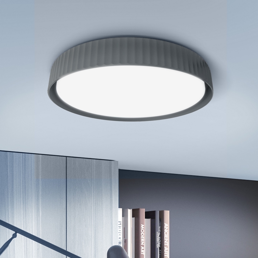 Brilagi - Luminária de tecto LED dimerizável LUCIA LED/60W/230V 3000-6500K diâmetro 59 cm cinzenta + controlo remoto