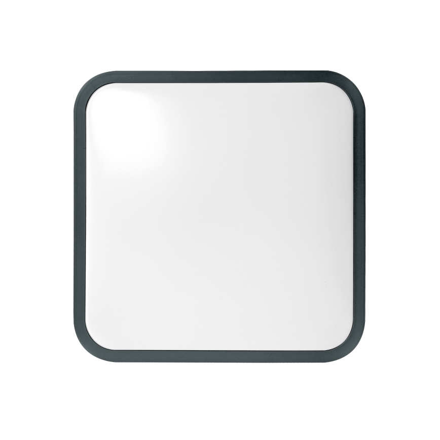 Brilagi - Candeeiro de tecto LED para casa de banho com sensor ZENNA LED/18W/230V 28,5x28,5 cm IP44 antracite + controlo remoto