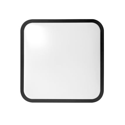 Brilagi - Candeeiro de tecto LED para casa de banho com sensor ZENNA LED/18W/230V 28,5x28,5 cm IP44 preto + controlo remoto