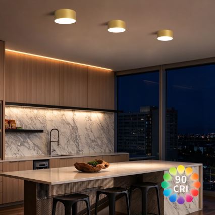 BRILAGI - LED Candeeiro de tecto para casa de banho FORIS LED/20W/230V Ø 15 cm dourado IP44