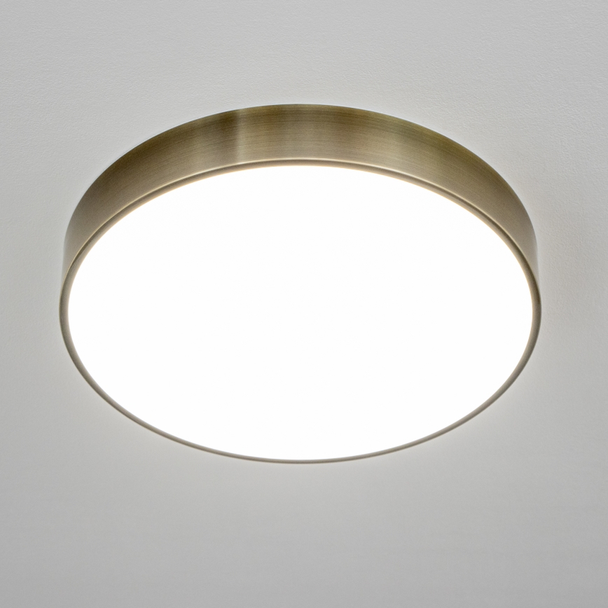 Brilagi - Candeeiro de tecto LED para casa de banho POOL LED/36W/230V 3000/4000/5500K Ø 40 cm IP54 acabamento em latão