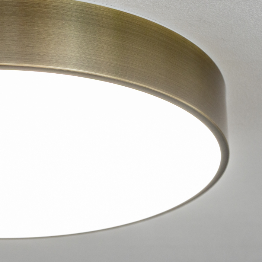 Brilagi - Candeeiro de tecto LED para casa de banho POOL LED/36W/230V 3000/4000/5500K Ø 40 cm IP54 acabamento em latão