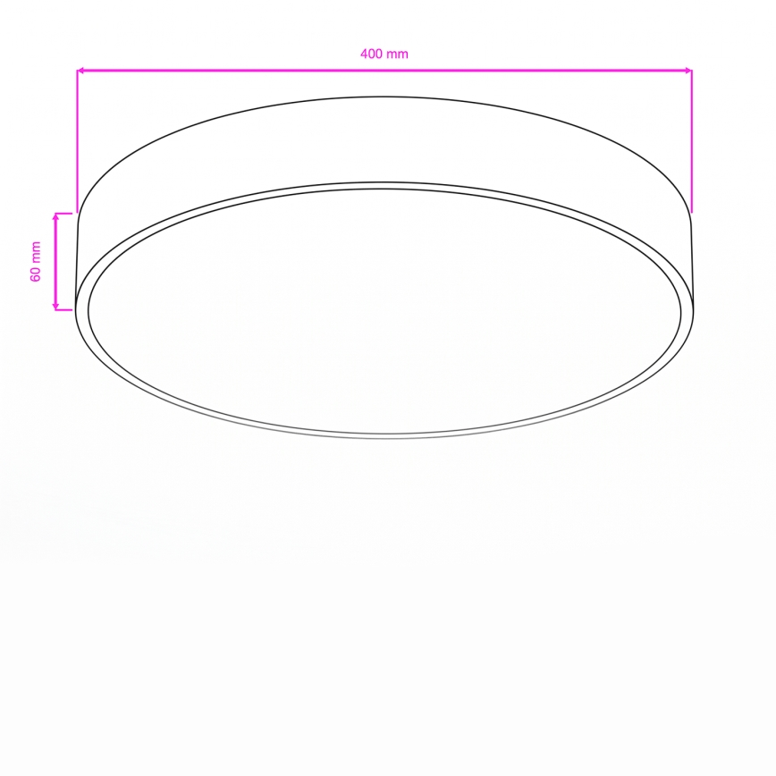 Brilagi - Candeeiro de tecto LED para casa de banho POOL LED/36W/230V 3000/4000/5500K Ø 40 cm IP54 acabamento em latão