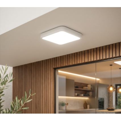 BRILAGI - Plafon LED ZENNA para casa de banho LED/18W/230V 28,5x28,5 cm IP44 branco