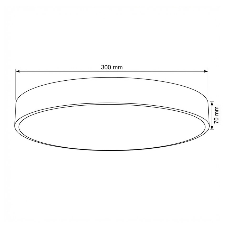 Brilagi - Plafon LED POOL LED/36W/230V 3000/4000/6000K Ø 30 cm bege