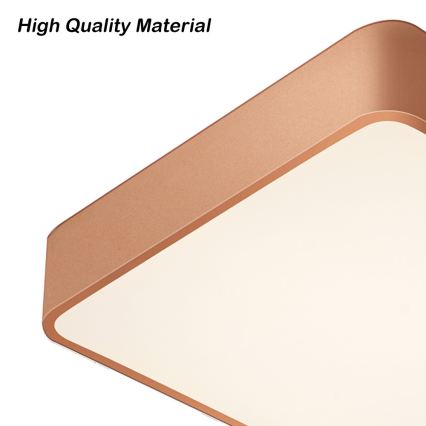 BRILAGI - Candeeiro de tecto LED POOL SQUARE LED/48W/230V 3000/4000/6000K 50x50 cm em cobre