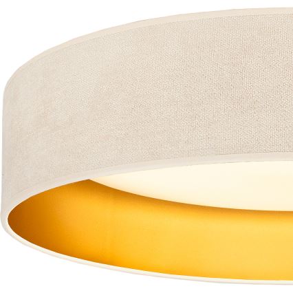 Brilagi - Candeeiro de tecto LED VELVET SIMPLE LED/24W/230V 3000K Ø 45 cm creme/dourado