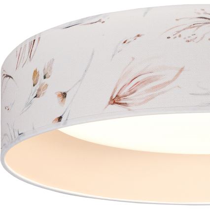 Brilagi - Plafon LED VELVET SIMPLE LED/36W/230V 3000K diâmetro 55 cm branco/floral