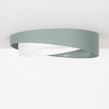 BRILAGI - Candeeiro de teto LED VELVET TWIST LED/24W/230V 4000K Ø 55 cm verde/branco