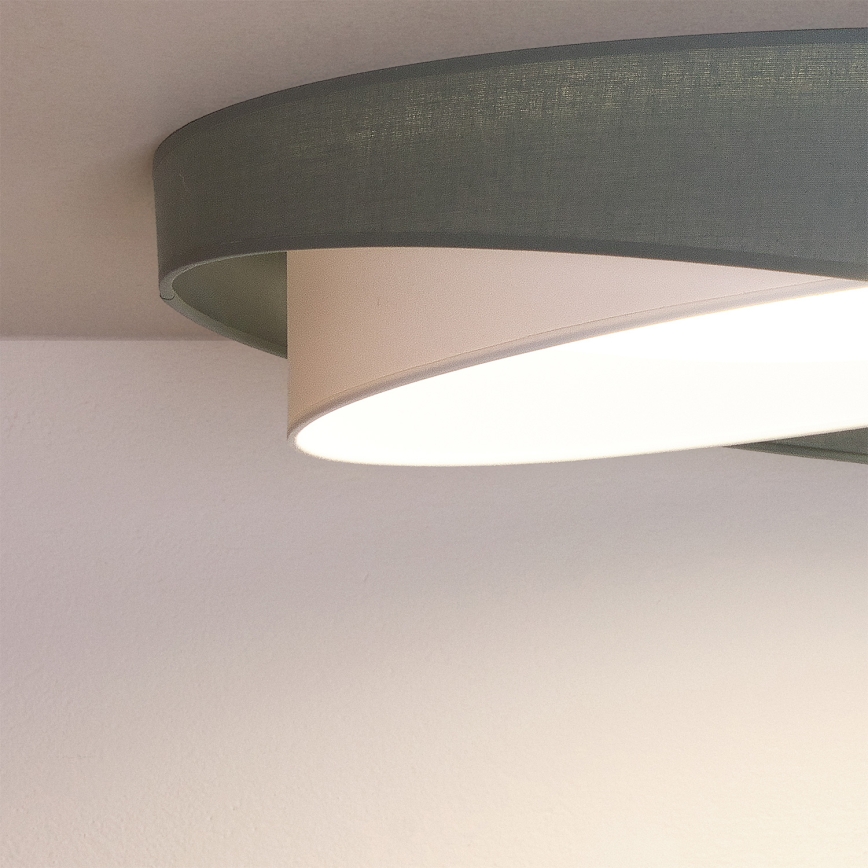 BRILAGI - Candeeiro de teto LED VELVET TWIST LED/24W/230V 4000K Ø 55 cm verde/branco