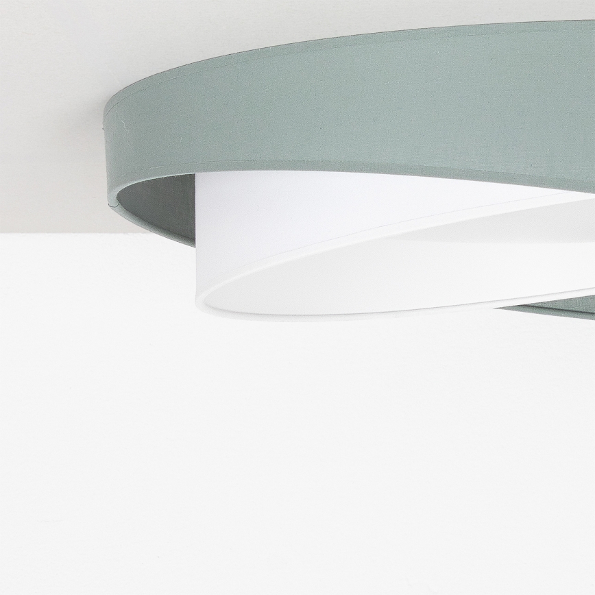 BRILAGI - Candeeiro de teto LED VELVET TWIST LED/24W/230V 4000K Ø 55 cm verde/branco