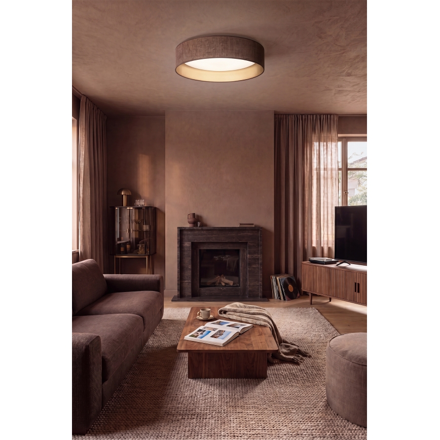 Brilagi - Luminária de teto VELVET VARI LED/24W/230V 3000/4000/6500K diâmetro 45 cm castanho/dourado