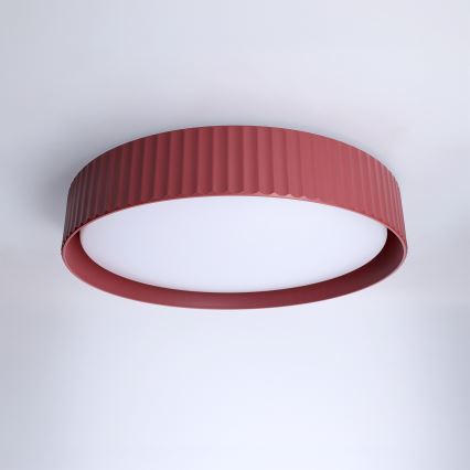 Brilagi - Plafon LED dimerizável LUCIA LED/48W/230V 3000-6500K Ø 41 cm vermelho + comando remoto