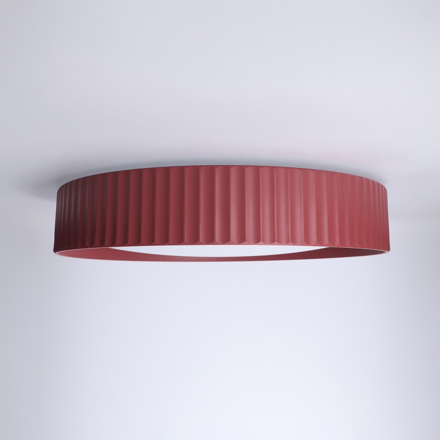 Brilagi - Plafon LED dimerizável LUCIA LED/48W/230V 3000-6500K Ø 41 cm vermelho + comando remoto