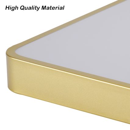 Brilagi - Candeeiro de tecto LED regulável POOL LED/48W/230V 3000-6000K 50x50 cm dourado + comando à distância