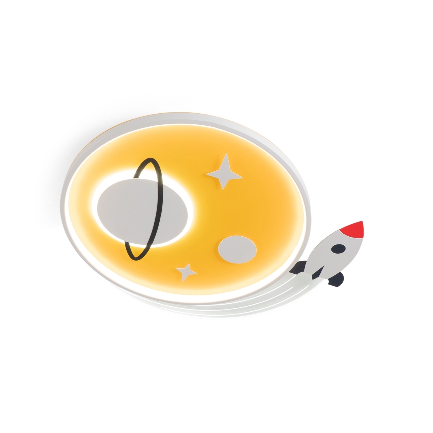 Brilagi -LED Candeeiro de teto infantil STARSHIP LED/64W/230V 3000/4500K amarelo