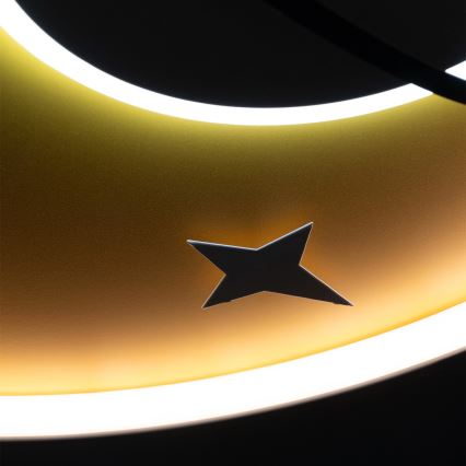 Brilagi -LED Candeeiro de teto infantil STARSHIP LED/64W/230V 3000/4500K amarelo
