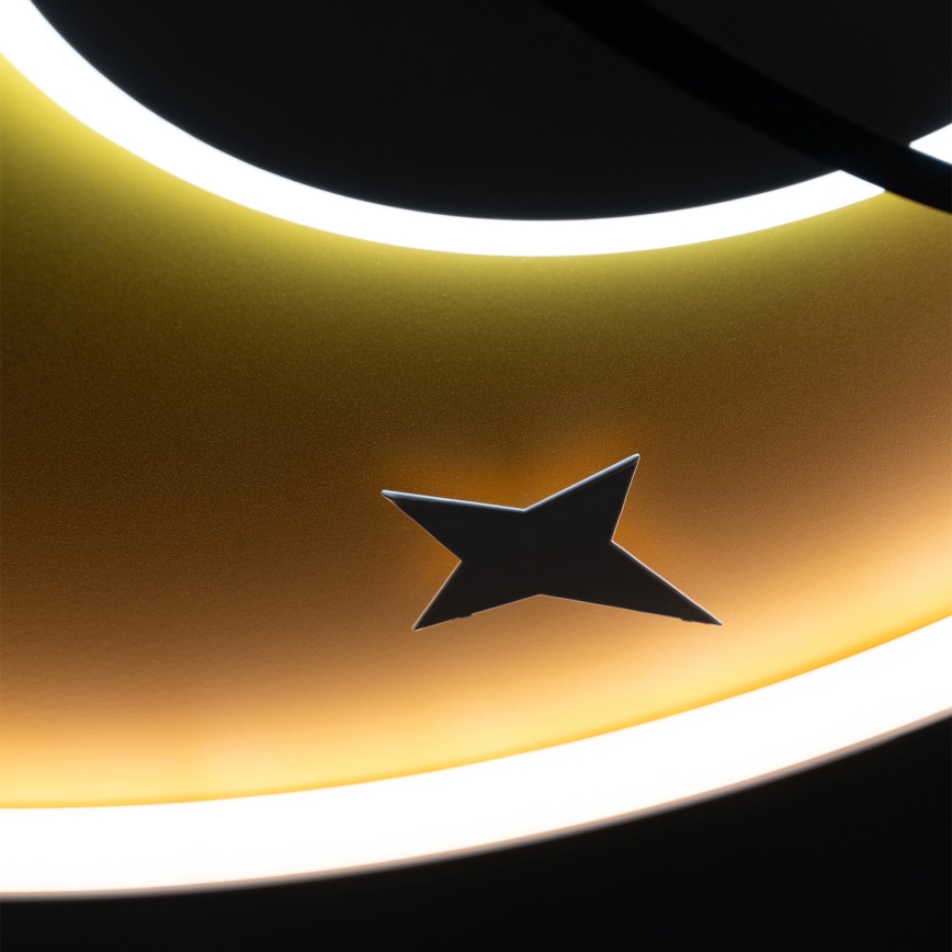 Brilagi -LED Candeeiro de teto infantil STARSHIP LED/64W/230V 3000/4500K amarelo