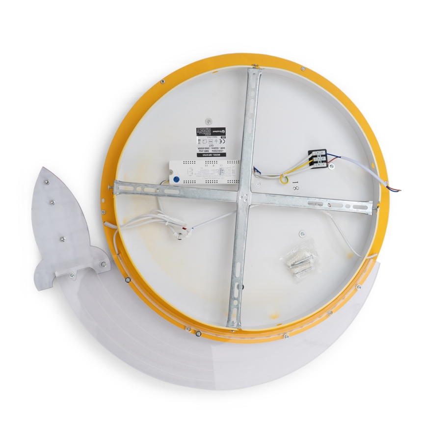 Brilagi -LED Candeeiro de teto infantil STARSHIP LED/64W/230V 3000/4500K amarelo