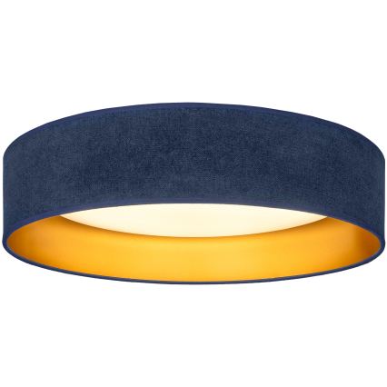 Brilagi - Candeeiro de teto LED VELVET SIMPLE LED/24W/230V 3000K Ø45 cm azul/dourado