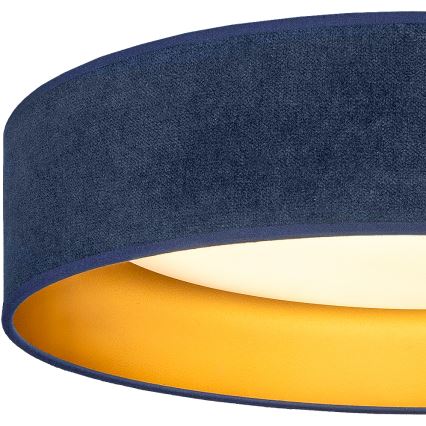 Brilagi - Candeeiro de teto LED VELVET SIMPLE LED/24W/230V 3000K Ø45 cm azul/dourado
