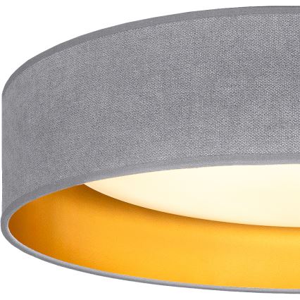Brilagi - Luminária de Teto LED VELVET SIMPLE LED/24W/230V 3000K Ø 45 cm cinza/dourado