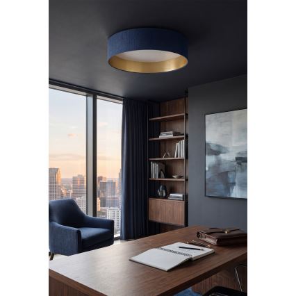 Brilagi - Candeeiro de tecto LED VELVET SIMPLE LED/24W/230V 4000K Ø 45 cm azul/dourado
