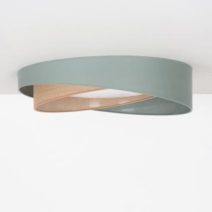 BRILAGI - Candeeiro de tecto LED VELVET TWIST LED/24W/230V 4000K Ø 55 cm verde/bege