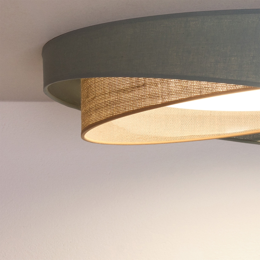 BRILAGI - Candeeiro de tecto LED VELVET TWIST LED/24W/230V 4000K Ø 55 cm verde/bege