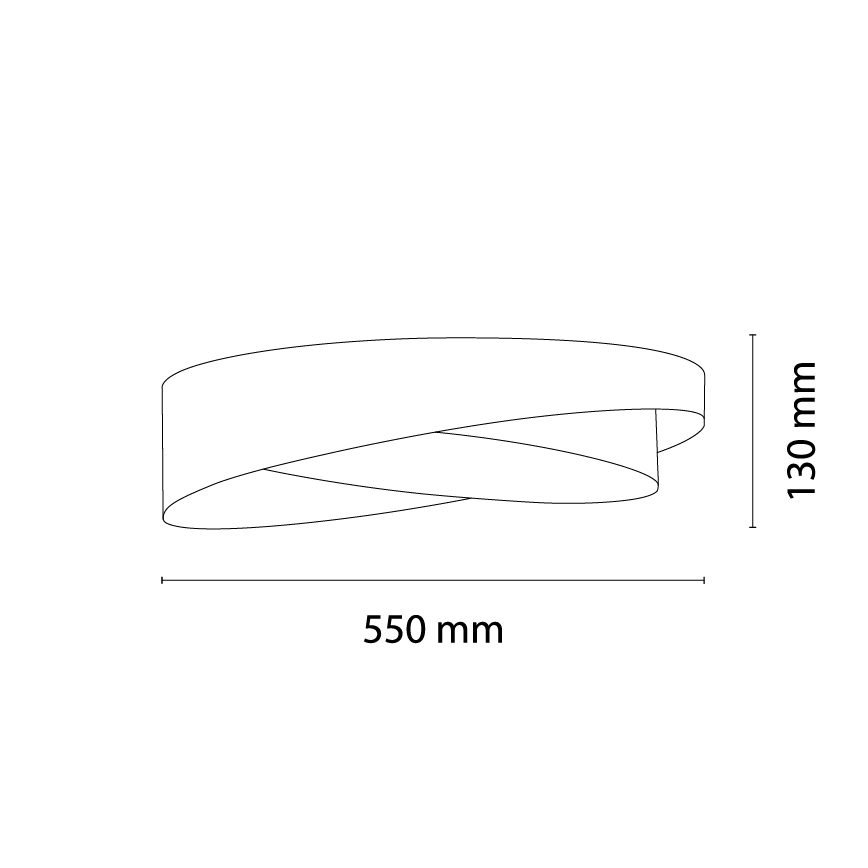 BRILAGI - Candeeiro de tecto LED VELVET TWIST LED/24W/230V 4000K Ø 55 cm verde/bege