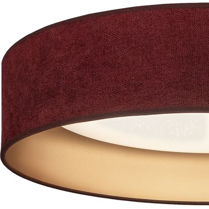 Brilagi - Candeeiro de tecto LED regulável VELVET SMARTIX STARS LED/24W/230V 3000-6000K diâmetro 45 cm vinho/dourado Wi-Fi Tuya Beacon + controlo remoto