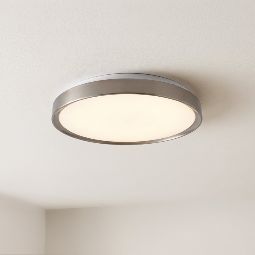 Brilagi - Candeeiro de teto LED dimerizável FANCIA LED/48W/230V 3000-6500K Ø 39 cm prateado + comando remoto