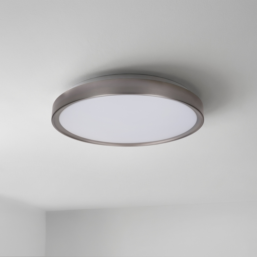 Brilagi - Candeeiro de teto LED dimerizável FANCIA LED/48W/230V 3000-6500K Ø 39 cm prateado + comando remoto