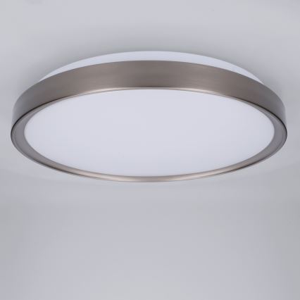 Brilagi - Candeeiro de teto LED dimerizável FANCIA LED/48W/230V 3000-6500K Ø 39 cm prateado + comando remoto
