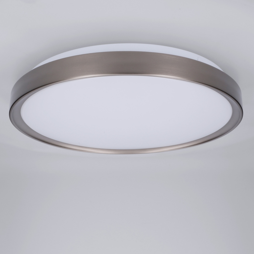 Brilagi - Candeeiro de teto LED dimerizável FANCIA LED/48W/230V 3000-6500K Ø 39 cm prateado + comando remoto