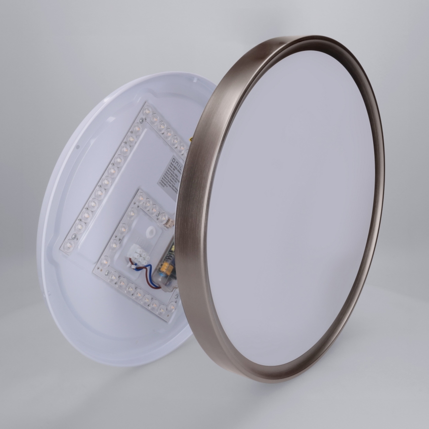Brilagi - Candeeiro de teto LED dimerizável FANCIA LED/48W/230V 3000-6500K Ø 39 cm prateado + comando remoto
