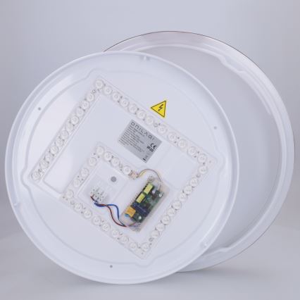 Brilagi - Candeeiro de teto LED dimerizável FANCIA LED/48W/230V 3000-6500K Ø 39 cm prateado + comando remoto
